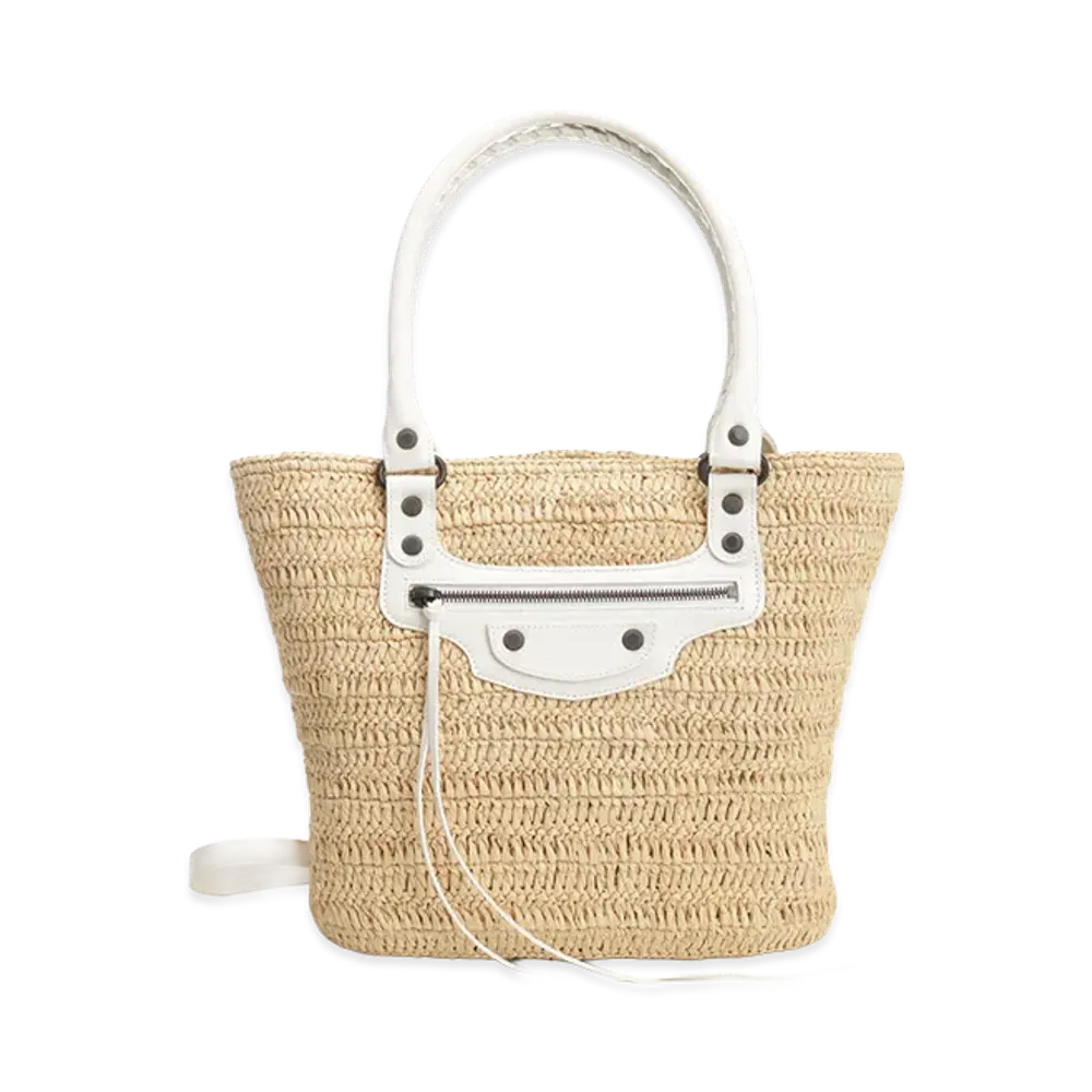 BALENCIAGA Women's Le City Small Basket "White"
