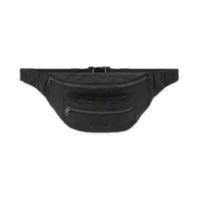 Supreme x Barbour Waxed Cotton Waist Bag "Black"