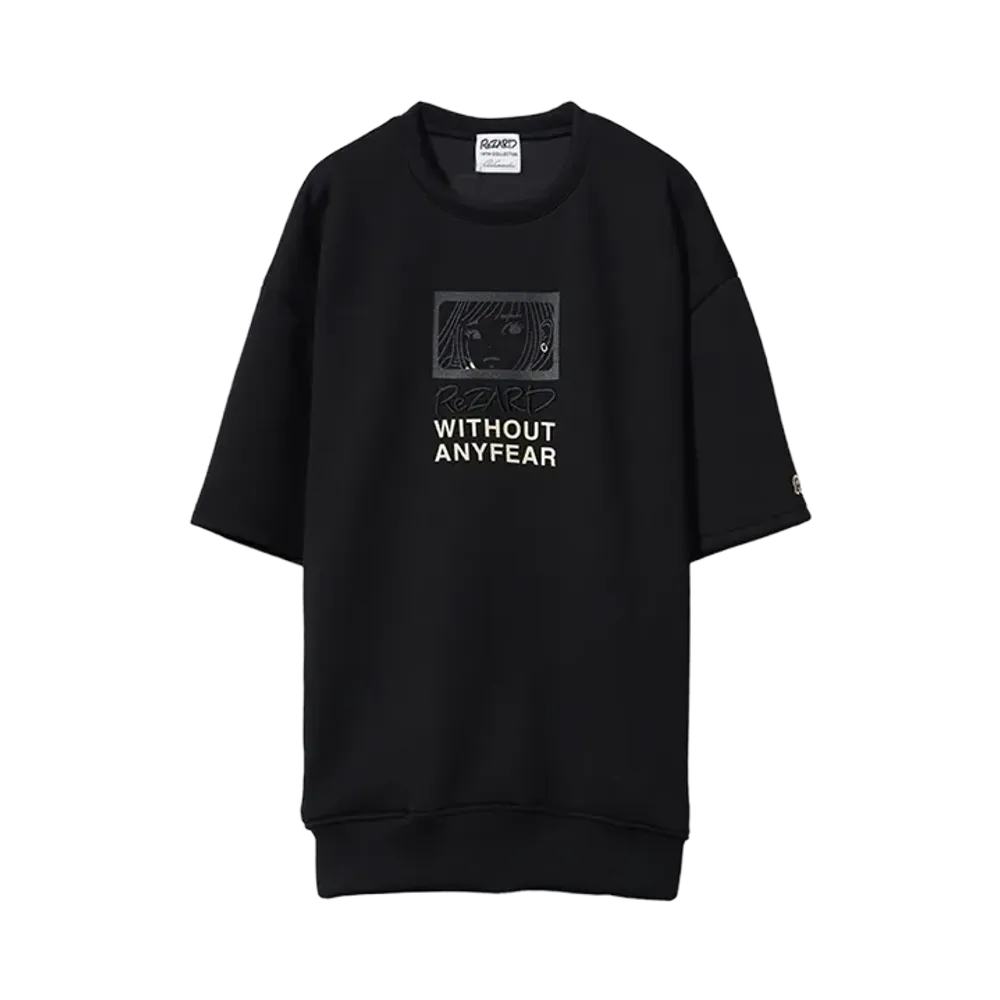 ReZARD × Masato Yamaguchi \ x Girl Print Half Sleeve Sweat "BLACK"