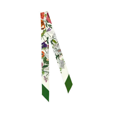 GUCCI Women's 'Flora' Scarf "White"