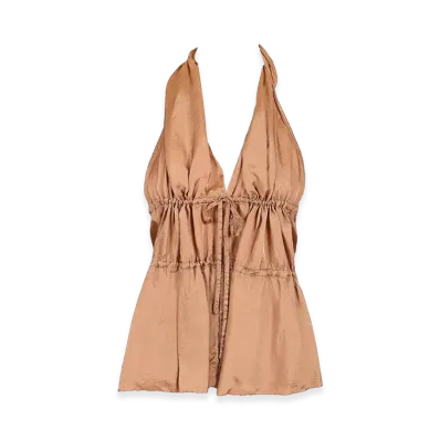 DRIES VAN NOTEN Women's Halterneck Top "Pink"