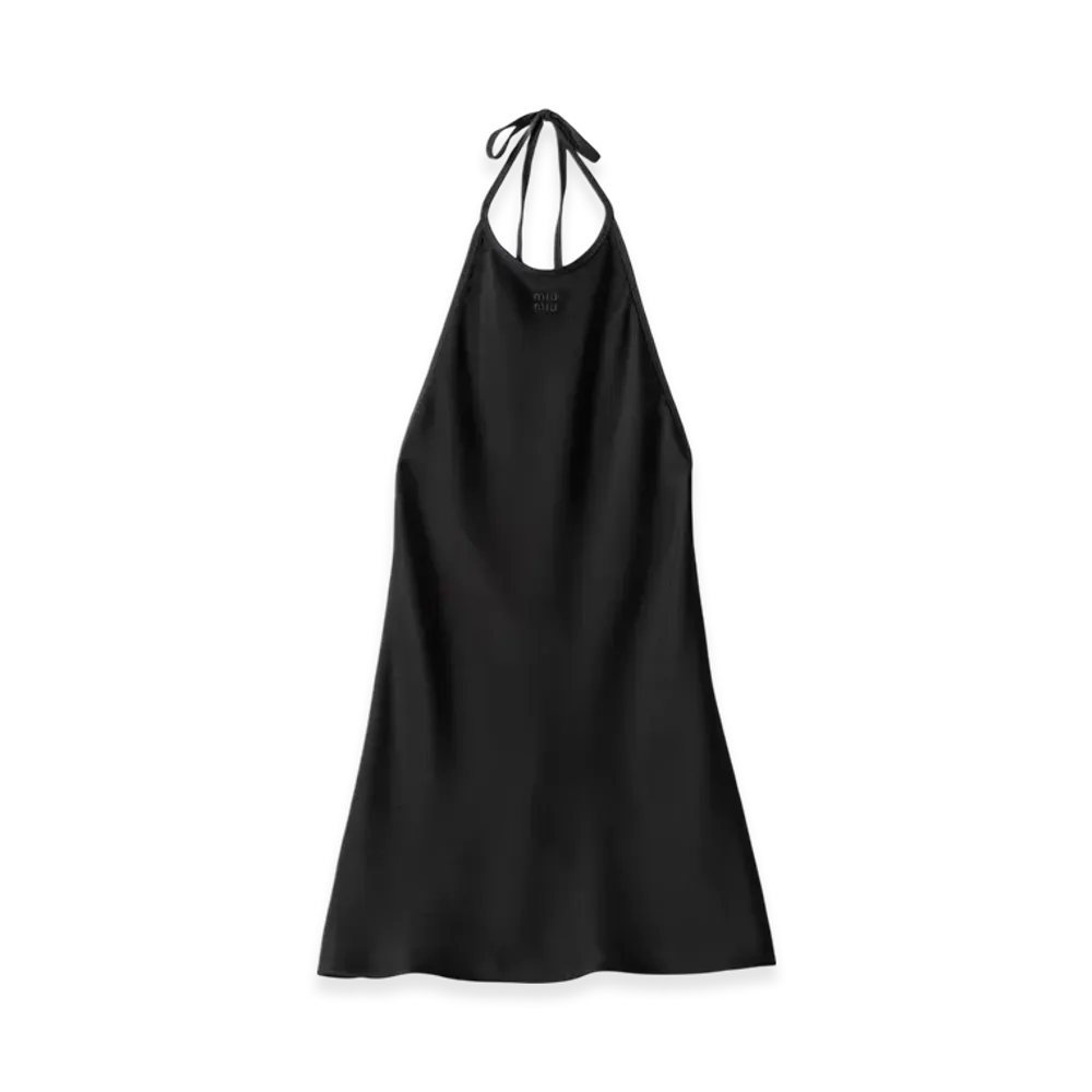 MIU MIU Satin Dress "Black"