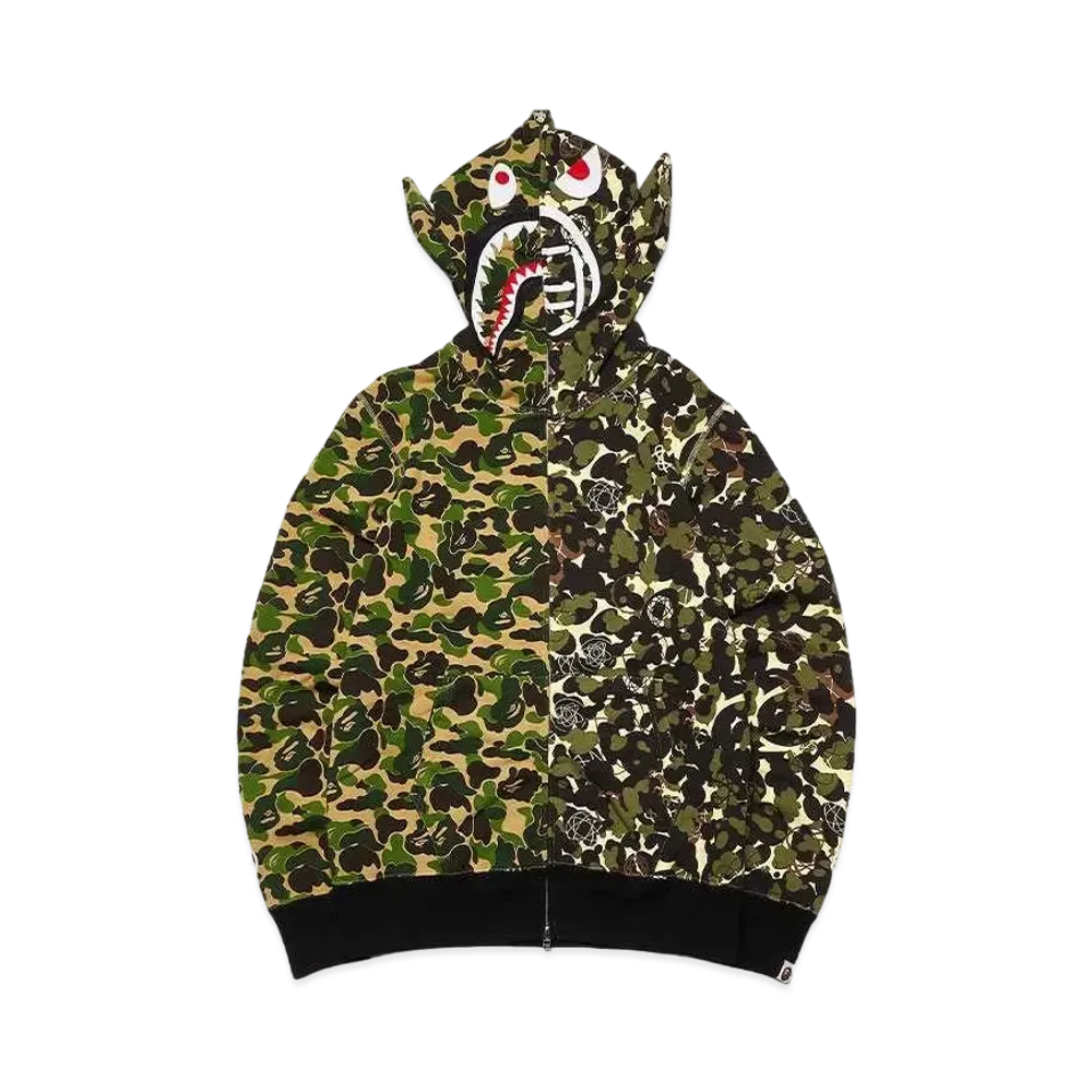 A BATHING APE / UNKLE WIDE FULL ZIP HOODIE "Camo"