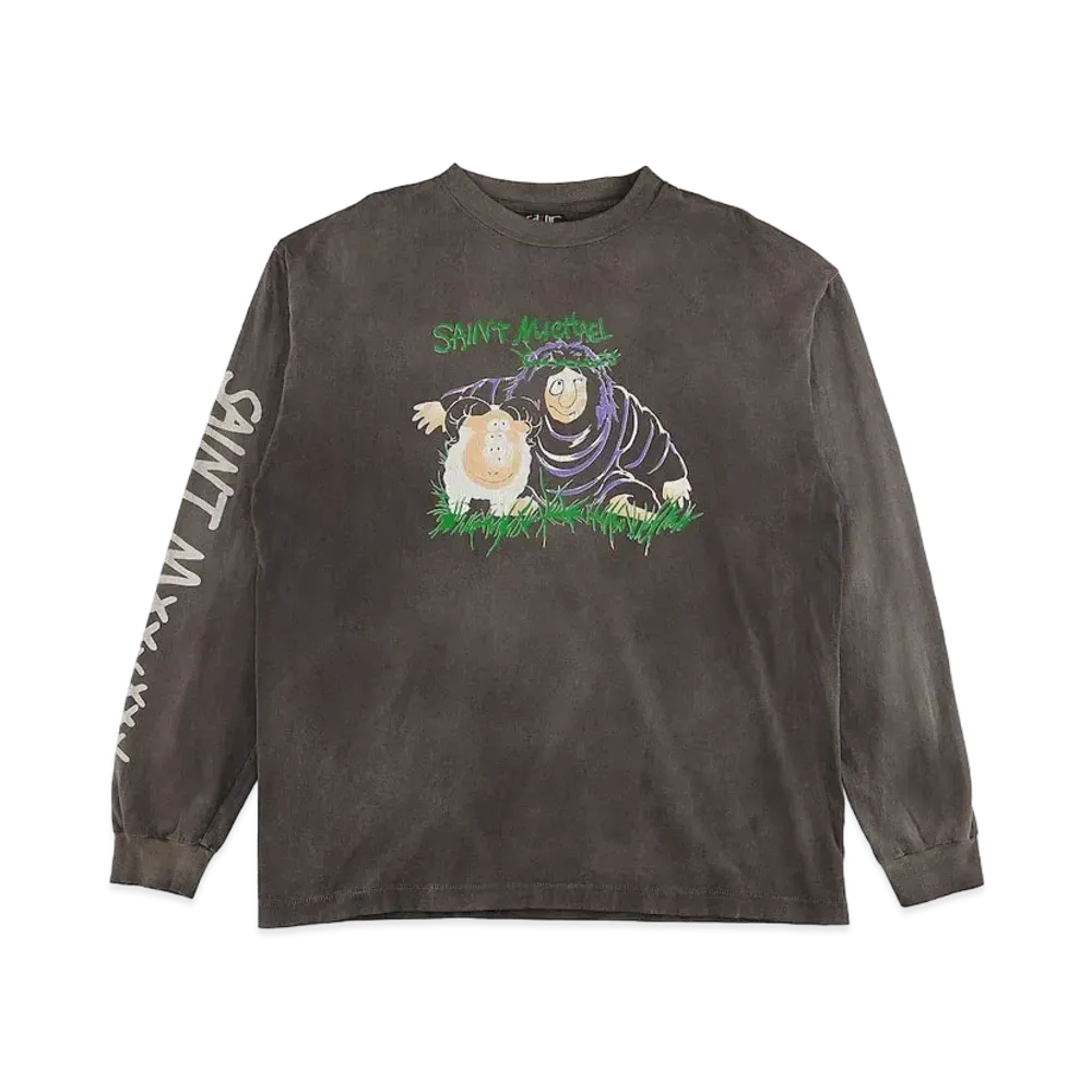 SAINT Mxxxxxx LS TEE SHEEP GORILLA "Black"