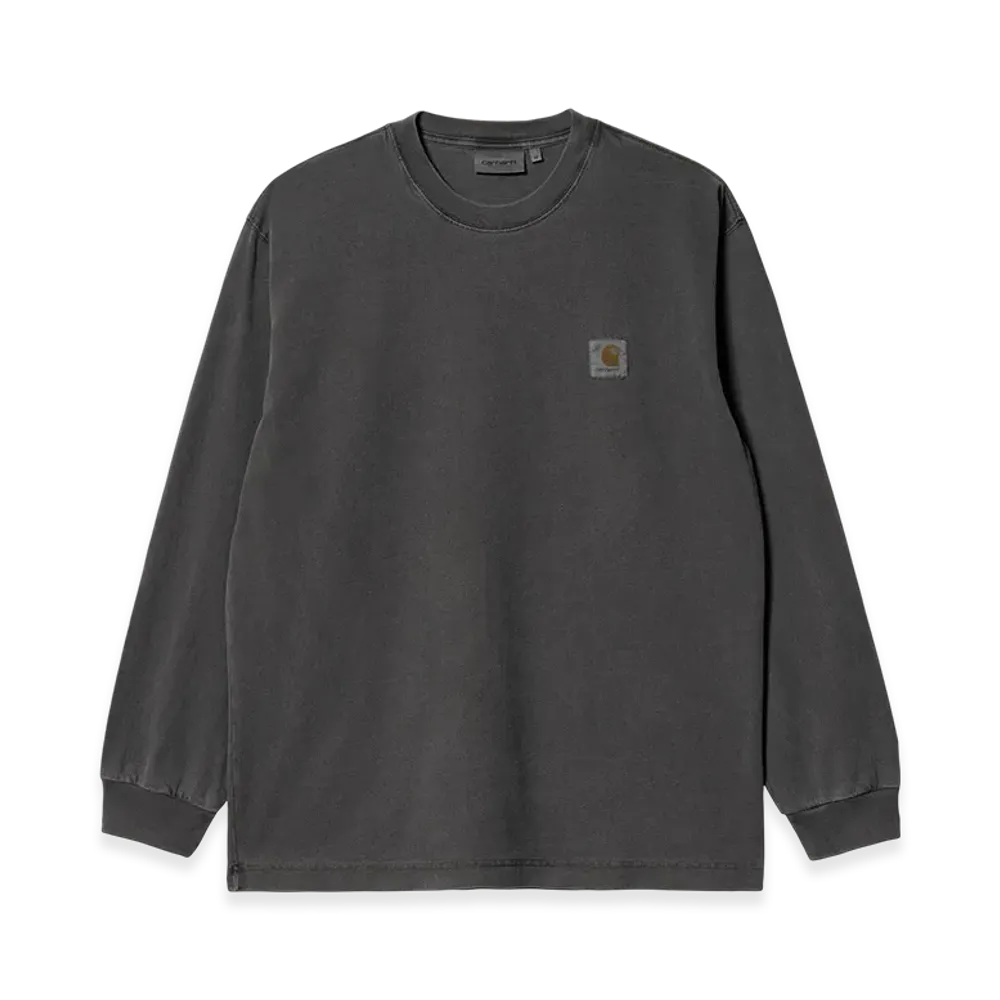 Carhartt WIP L/S Vista T-Shirt "Black(Garment Dyed)"