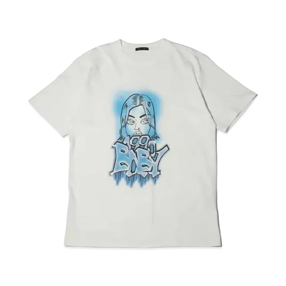 atmos pink x Riehata Graphic Art Tee "White"