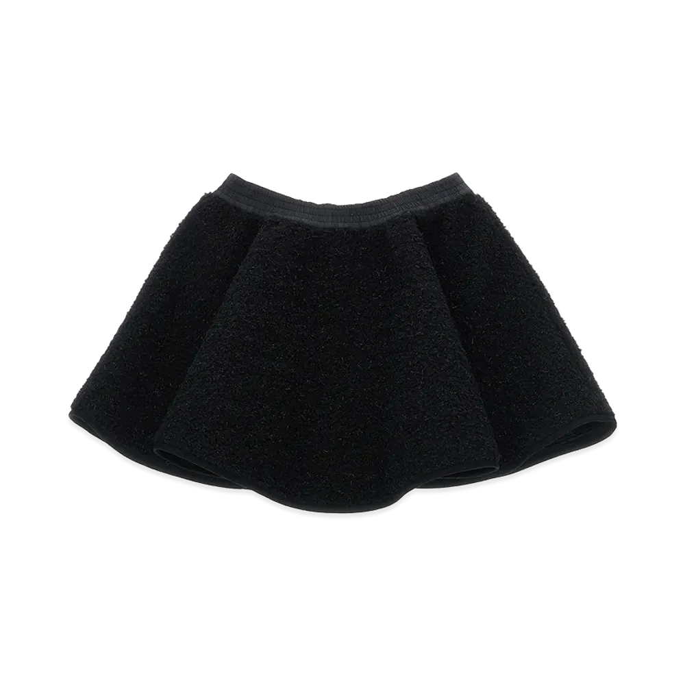 MONCLER Kids Metallic Teddy Skirt "Black"