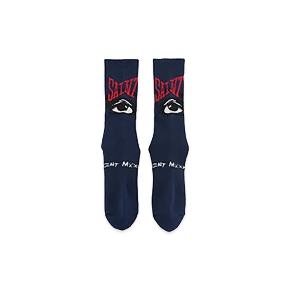 SAINT Mxxxxxx Socks/Eye "Navy"