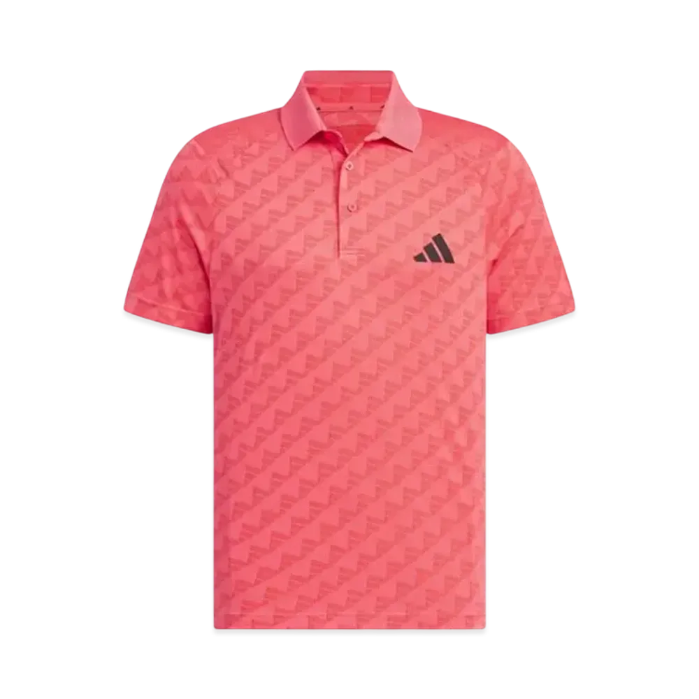 adidas Heat. Rdy BOS Jacquard Polo "Preloved Scarlet"