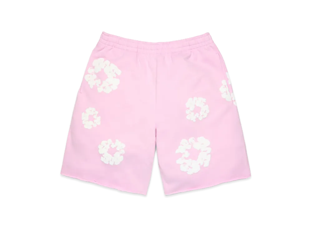 DENIM TEARS Cotton Wreath Sweatshorts "Powder Pink"