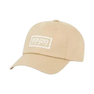 KENZO 'TAG' Cotton Cap "Beige"