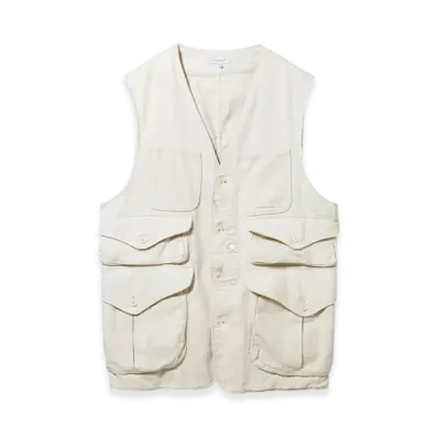ENGINEERED GARMENTS Hunting Jacket - CL Java Cloth "White"