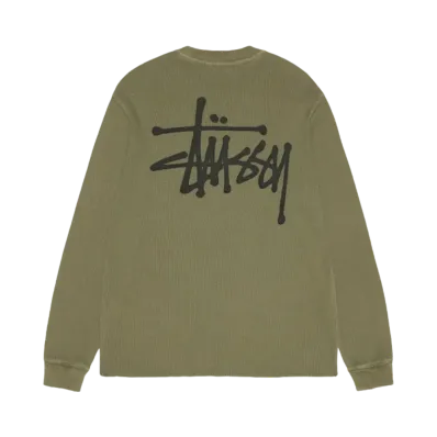 Stussy Basic Stock LS Thermal "Olive"
