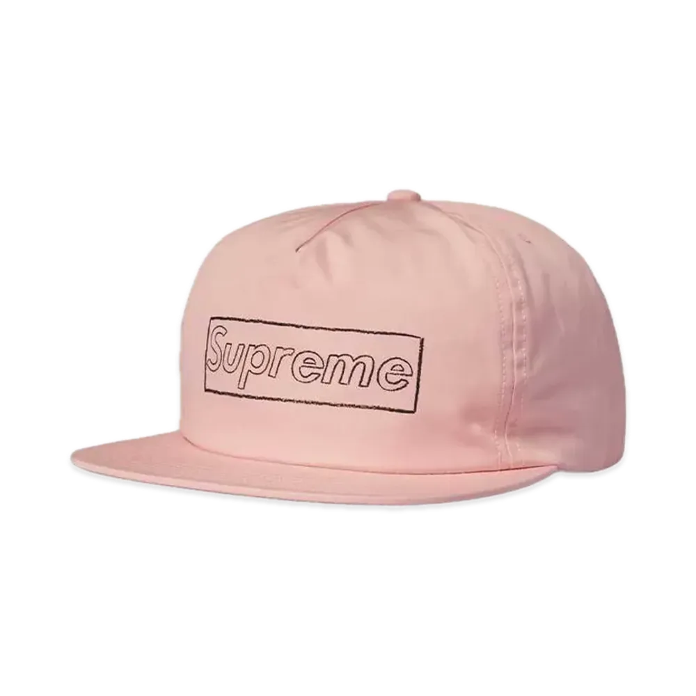 Supreme x KAWS Chalk Logo 5-Panel "Pink"