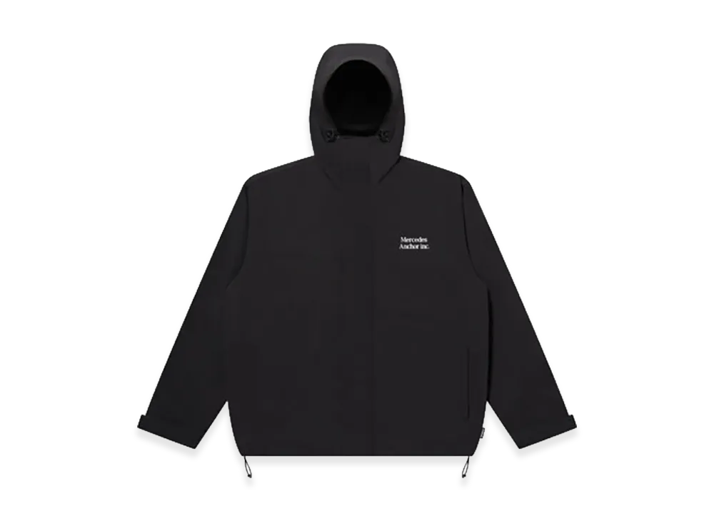 Mercedes Anchor inc. Hooded Nylon Track Jacket "Black"
