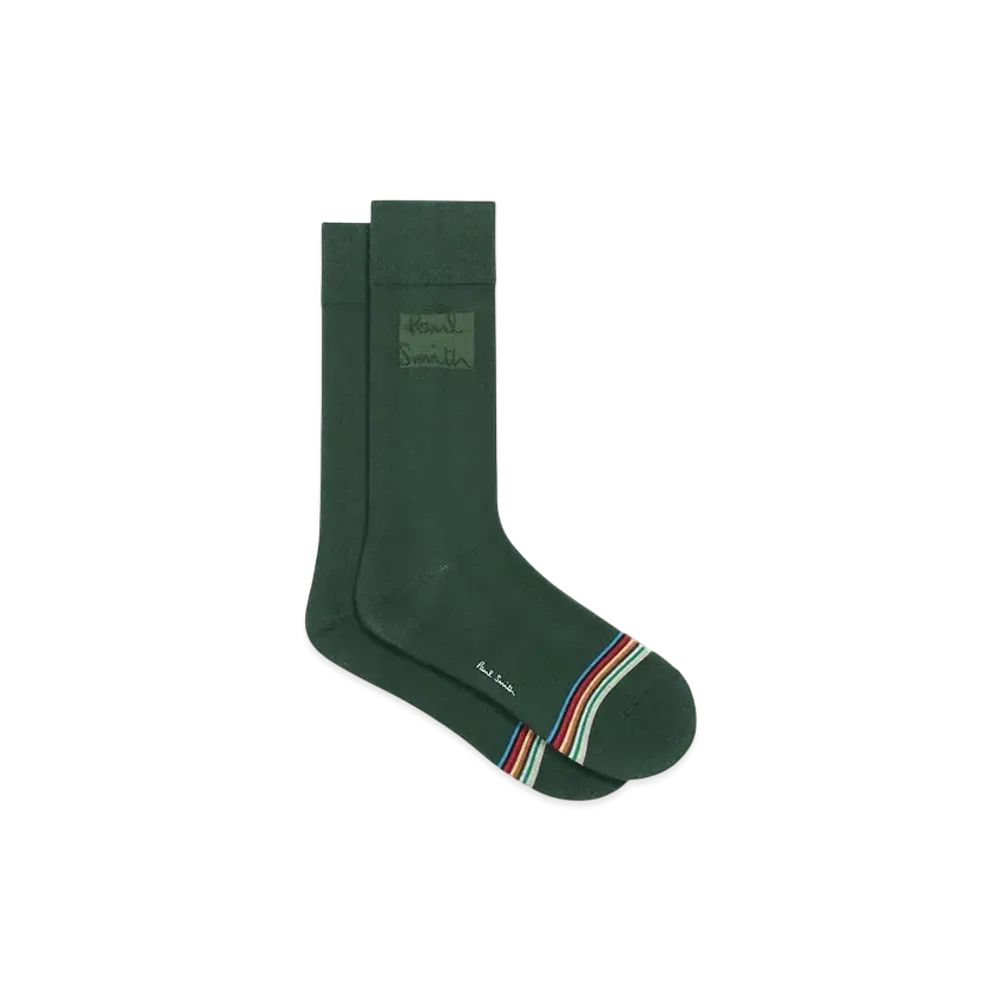 Paul Smith Jacquard Logo Socks "DarkGreen"