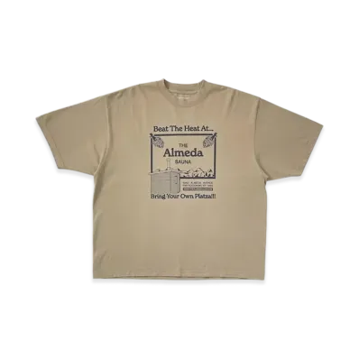 STABRIDGE "The Almeda Club x The Apartment" New York Sauna Tee "Firewood"