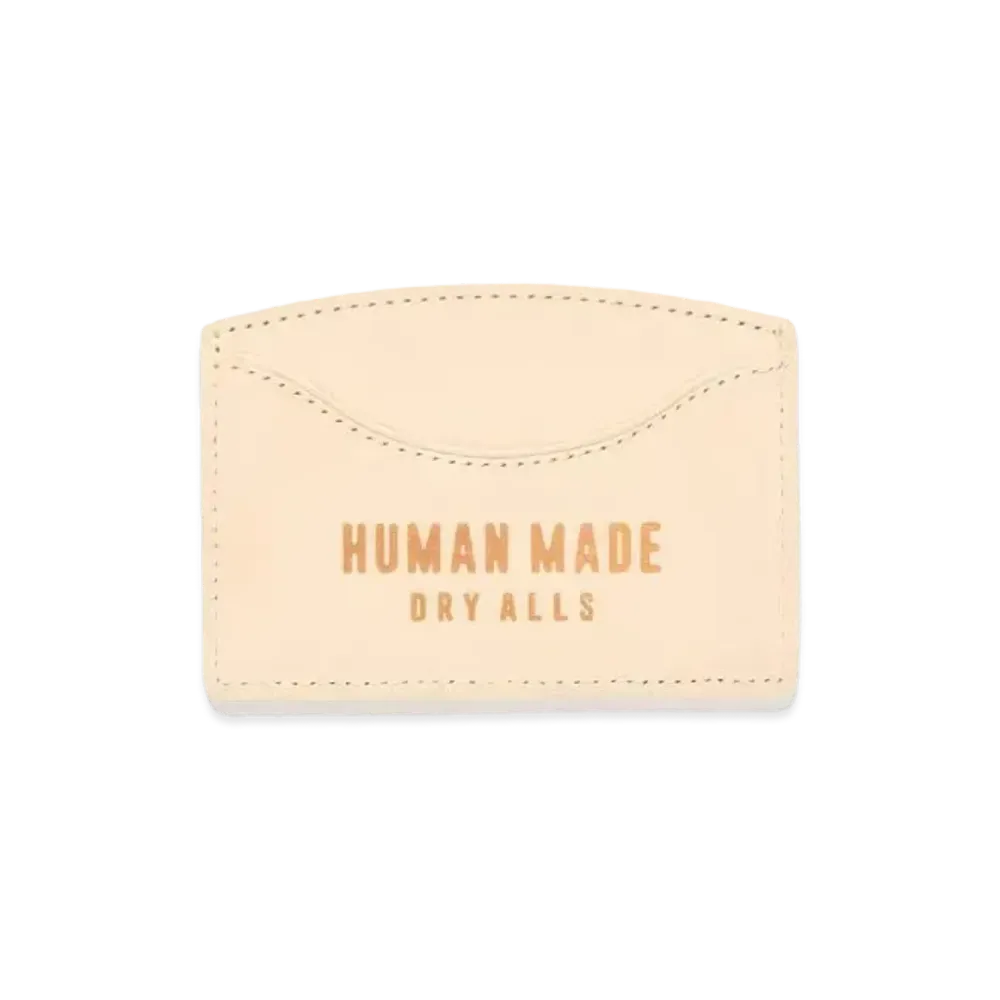 HUMAN MADE Leather Card Case "White"