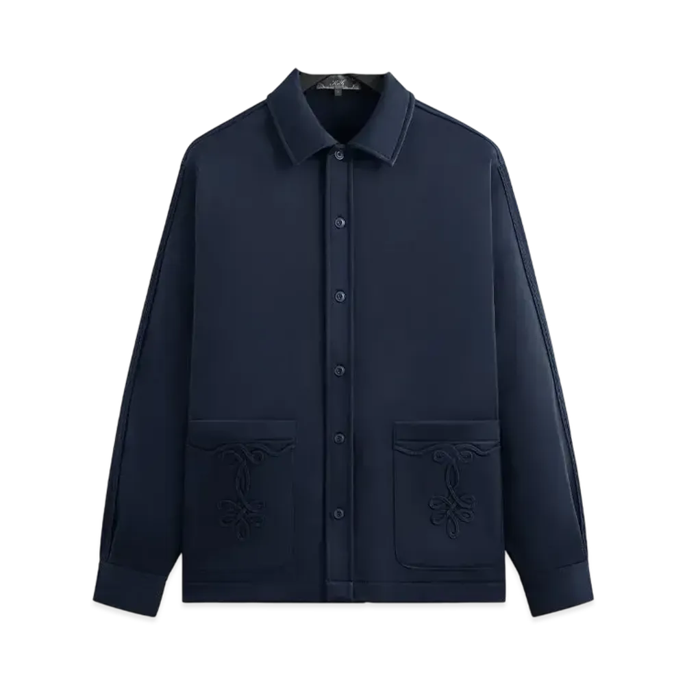 Kith Long Sleeve Boxy Collared Overshirt "Nocturnal"