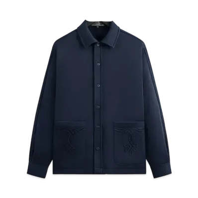 Kith Long Sleeve Boxy Collared Overshirt "Nocturnal"
