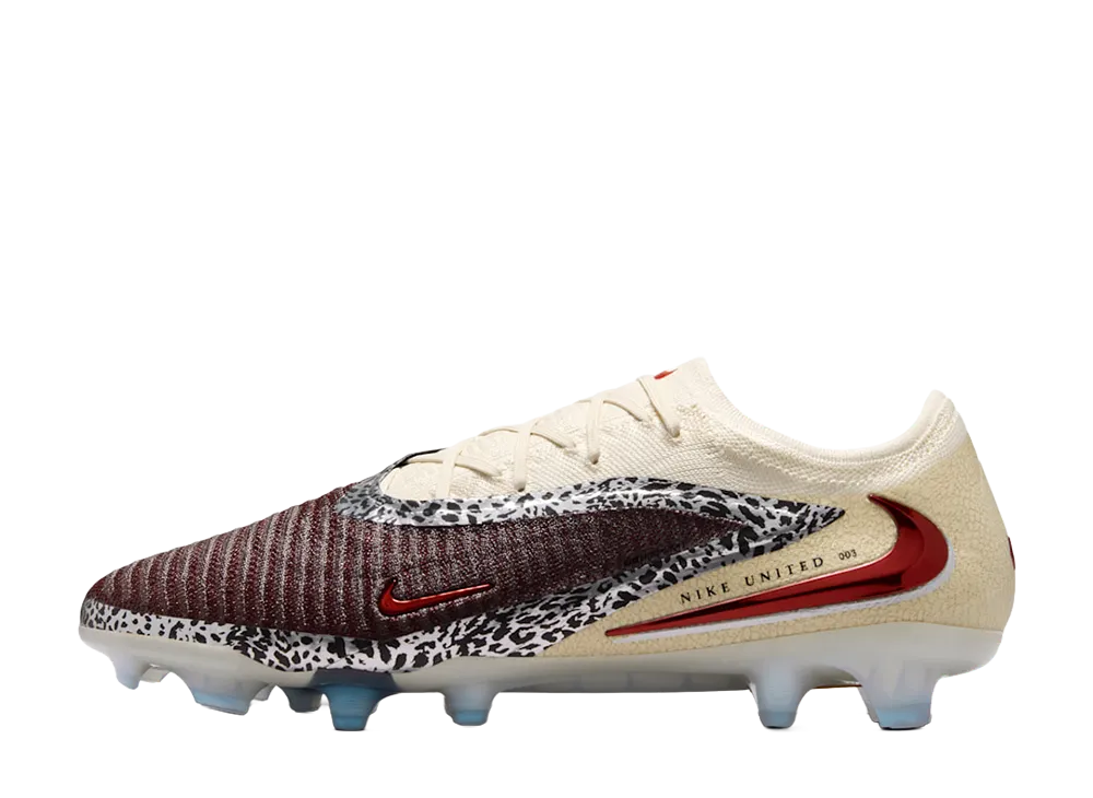 Nike United Phantom 6 Low Elite Cleats "Burgundy Crush/Fossil/University Red"