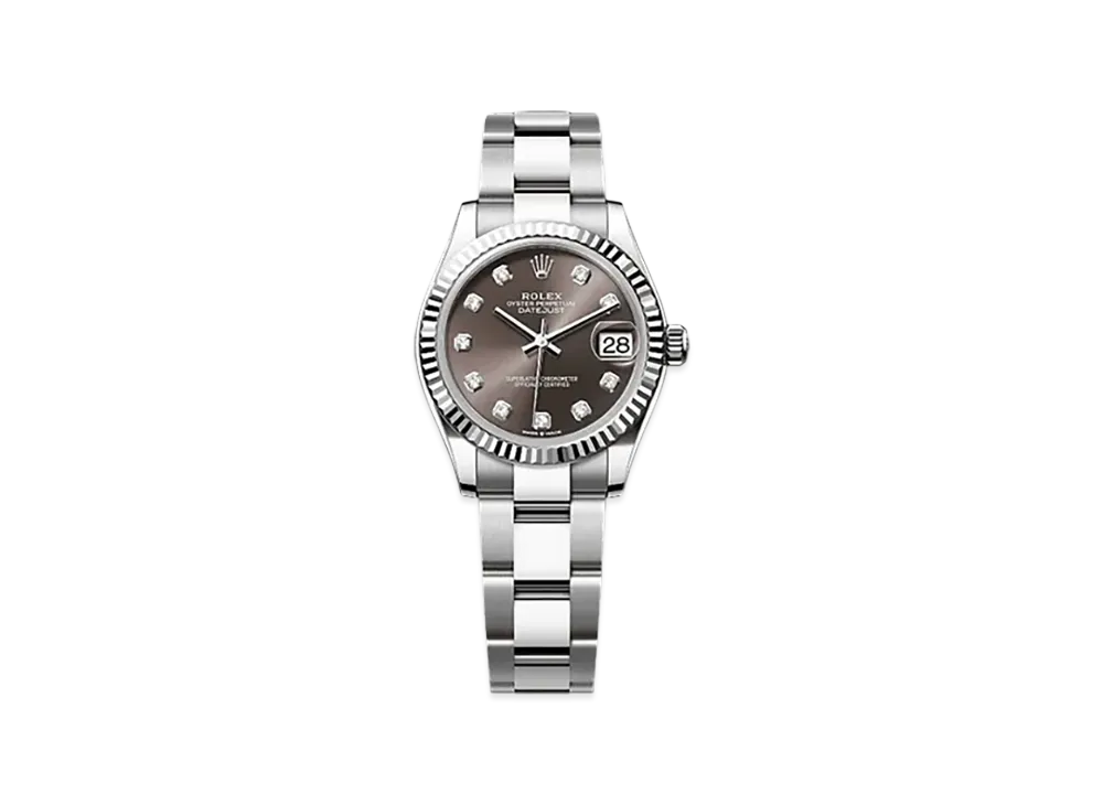 ROLEX Datejust 31mm Oystersteel & White Gold 278274 "Dark Grey"
