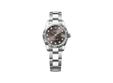 ROLEX Datejust 31mm Oystersteel & White Gold 278274 "Dark Grey"