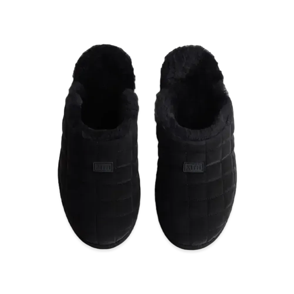 Kith Puffed Classic Logo Slippers "Black"