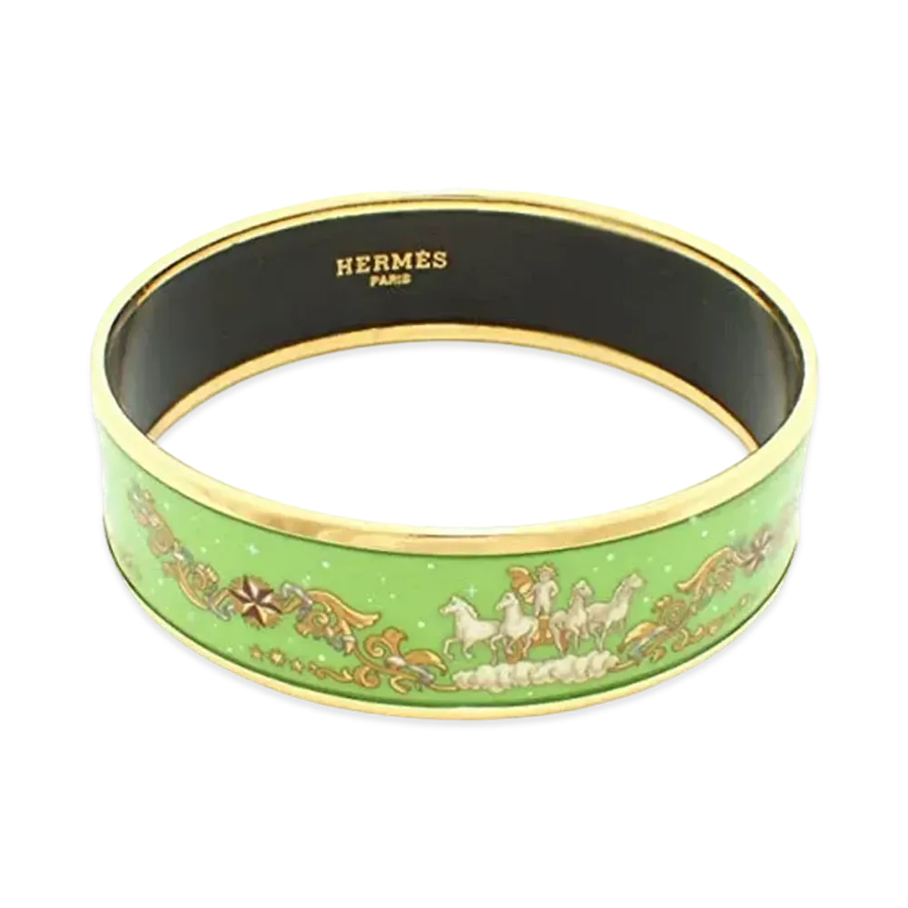 HERMES Email GM Bangle Bracelet "Multicolor"