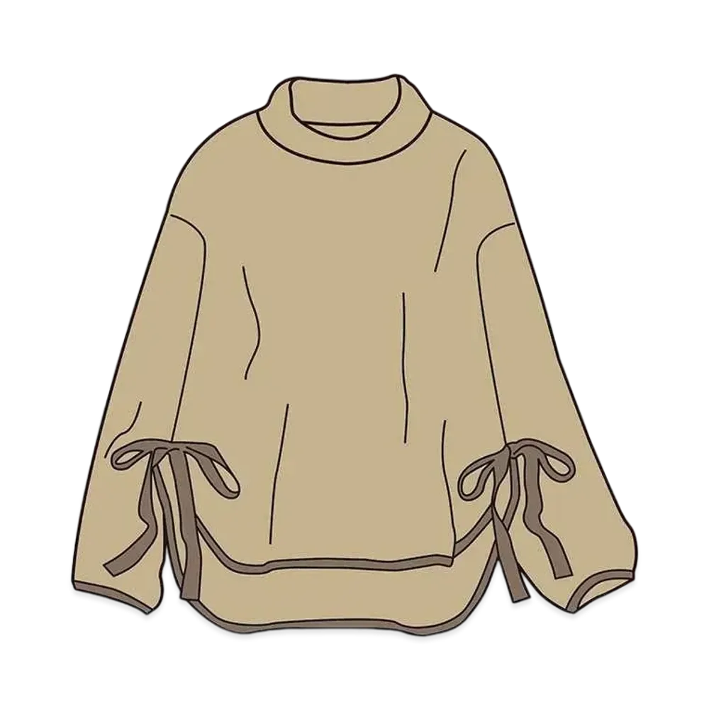 Uniqlo White Mountaineering Fleece Oversize Mockneck Pullover Women "Beige"
