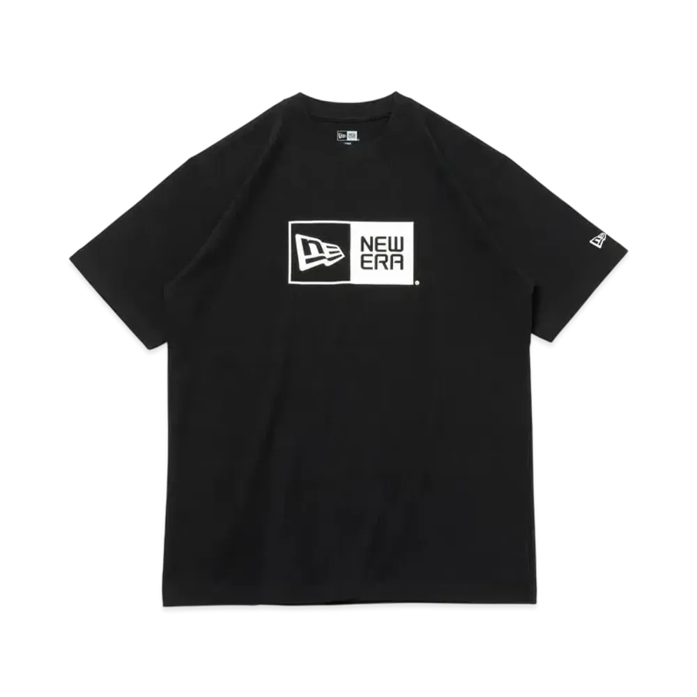 NEW ERA Short Sleeve Cotton T-shirt Box Logo Regular Fit "Black"