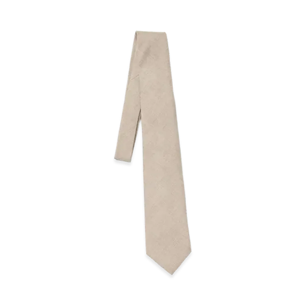 AURALEE Super Light Wool Tie "Top Beige"