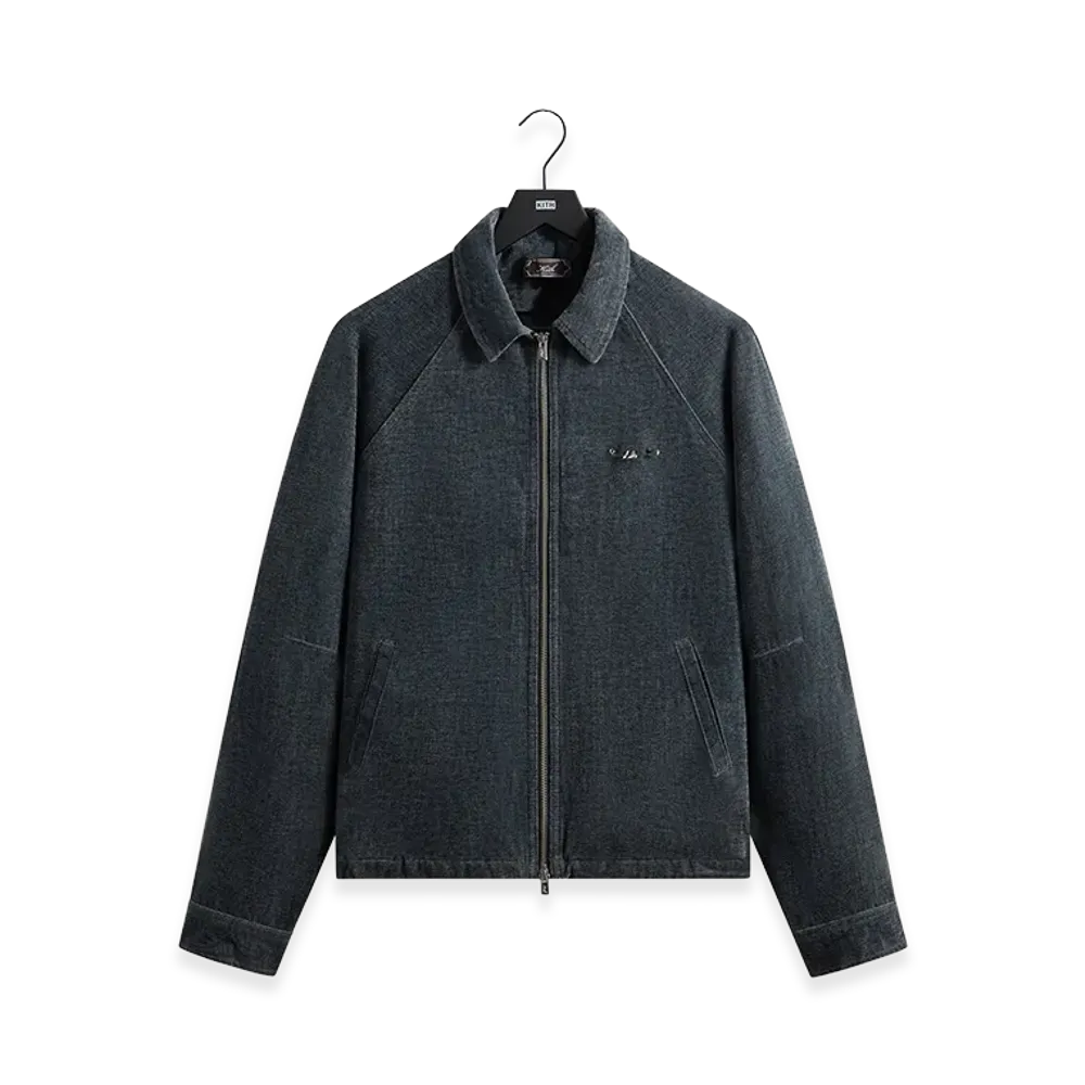 Kith Indigo Velour Efron Blouson Jacket "Placid"