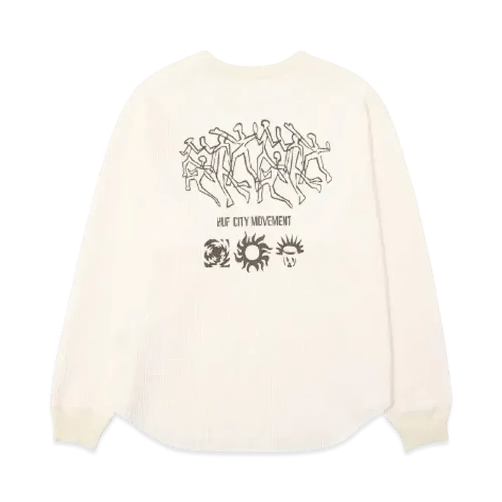 HUF Fall 24 Movement Thermal Crew "Linen"