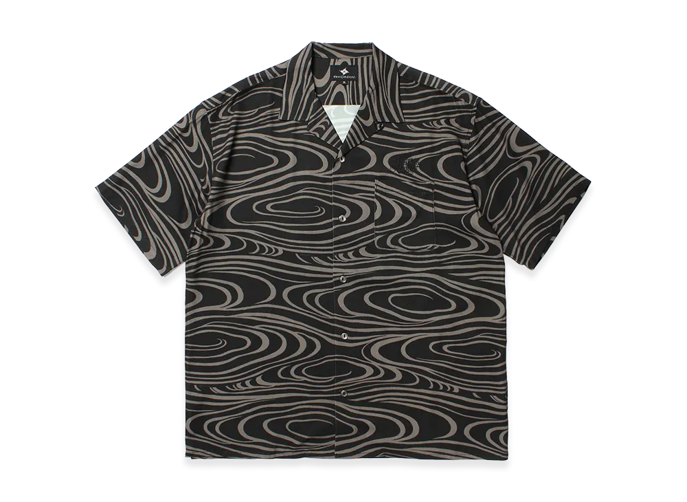 APHRODITEGANG GAKKIN x BUDSPOOL Uzumaru Hawaiian Shirt "Black"