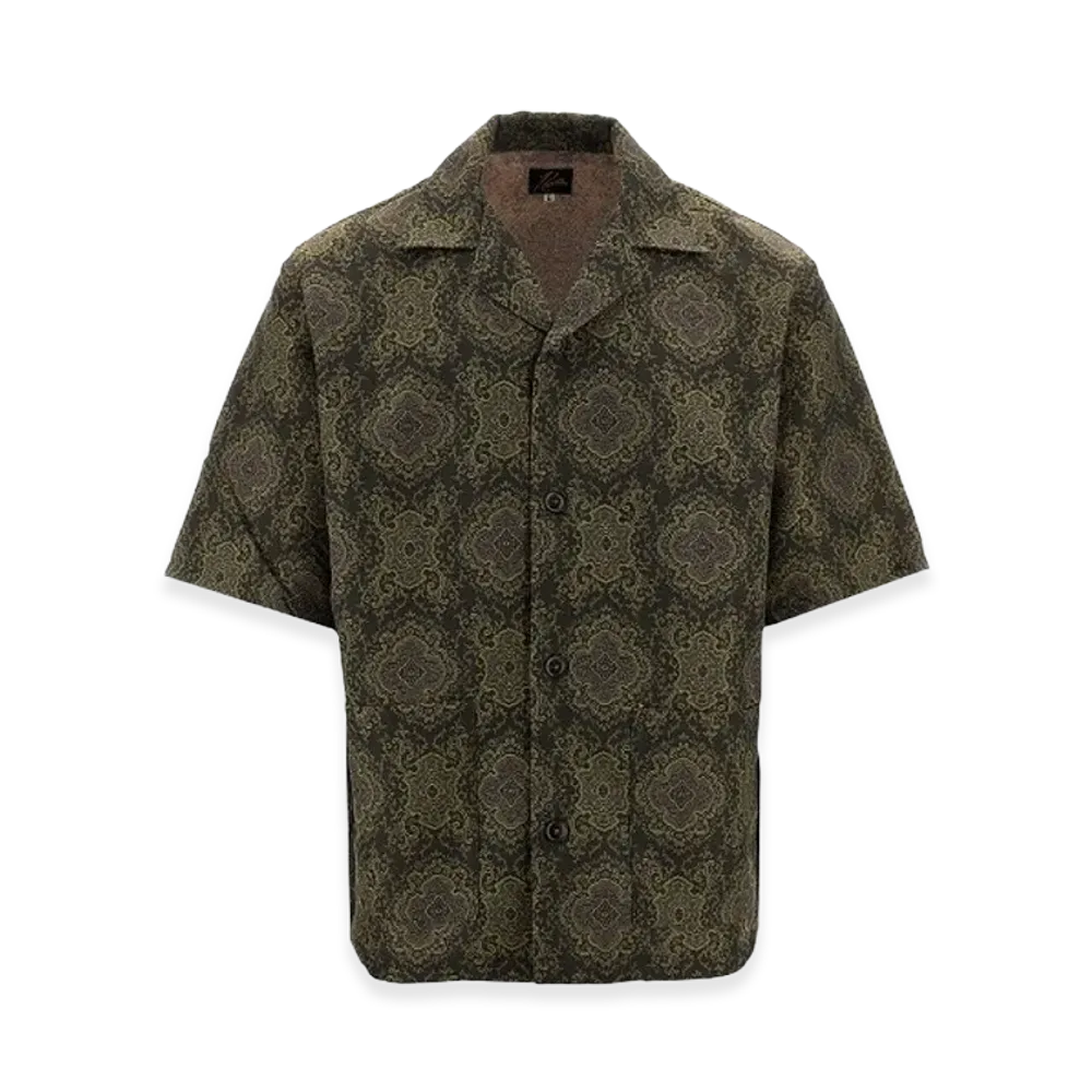 NEEDLES Arabesque Jacquard Cabana Vacation Shirt "BrownLavender"