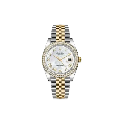 ROLEX Datejust "White Shell Roman/Stainless Steel/Yellow Gold"
