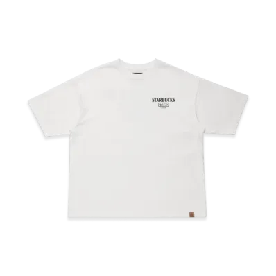 STARBUCKS STAND x BEAMS LOGO S/S T-Shirt "White"