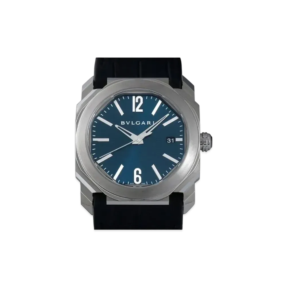BVLGARI Octo Solo Tempo "Blue/Stainless Steel/Black"