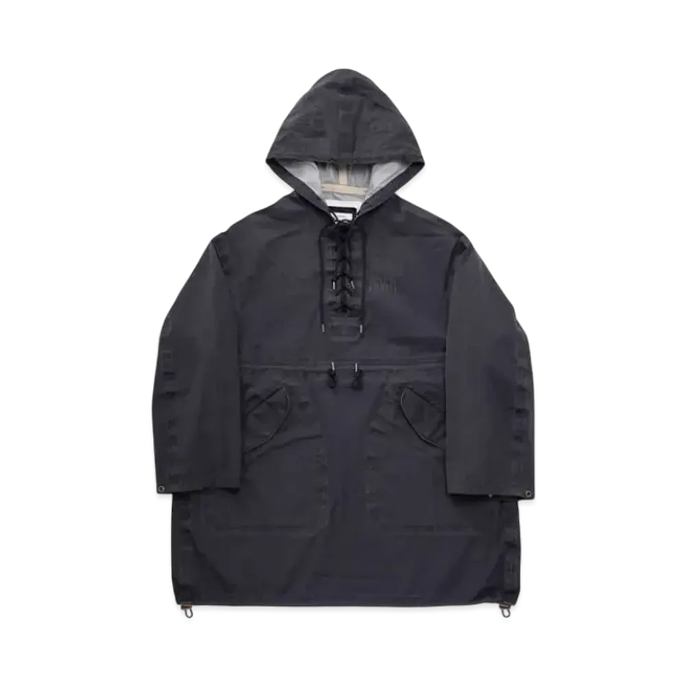 visvim Chinook Poncho 3L Dmgd "Navy"