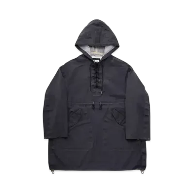 visvim Chinook Poncho 3L Dmgd "Navy"