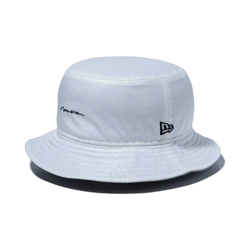 NEW ERA Bucket 01 Fabric Series Script Logo Synthetic Leather "White"