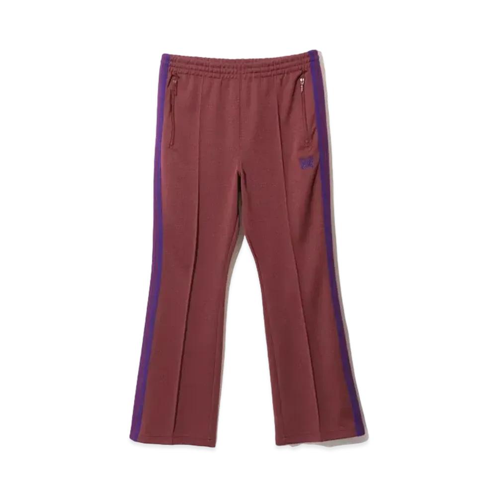Needles Boot-Cut Track Pant - Poly Smooth "Wine"