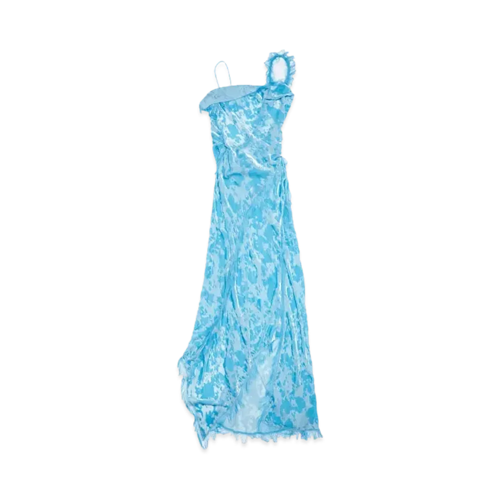 Acne Studios Draped Strap Dress "Neon Blue"
