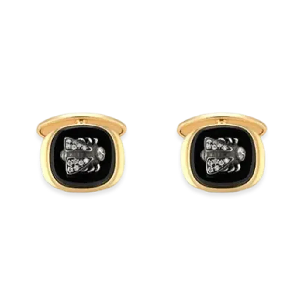 GUCCI Le Marche Des Merveilles Cufflinks "Black"