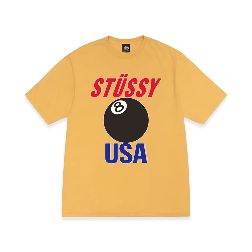 ステューシー USA Tシャツ ピグメントダイ "ハニー"
