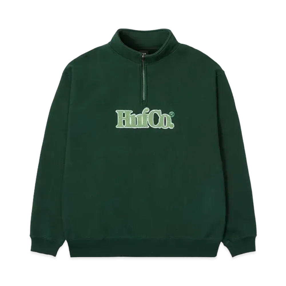 HUF CO Half Zip Fleece (Online Store Only) "DK Green"