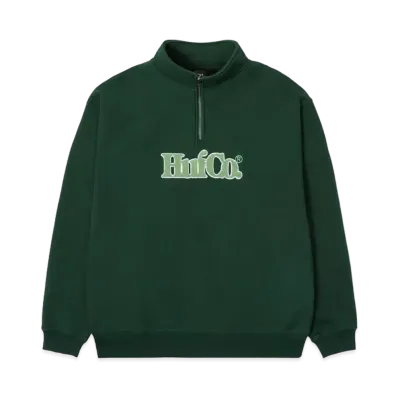 HUF CO Half Zip Fleece (Online Store Only) "DK Green"