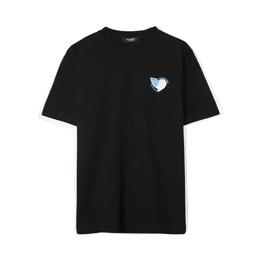 Arcade REX by ChroNoiR \ Angel Heart by Kanae S/S T-shirt "BLACK"