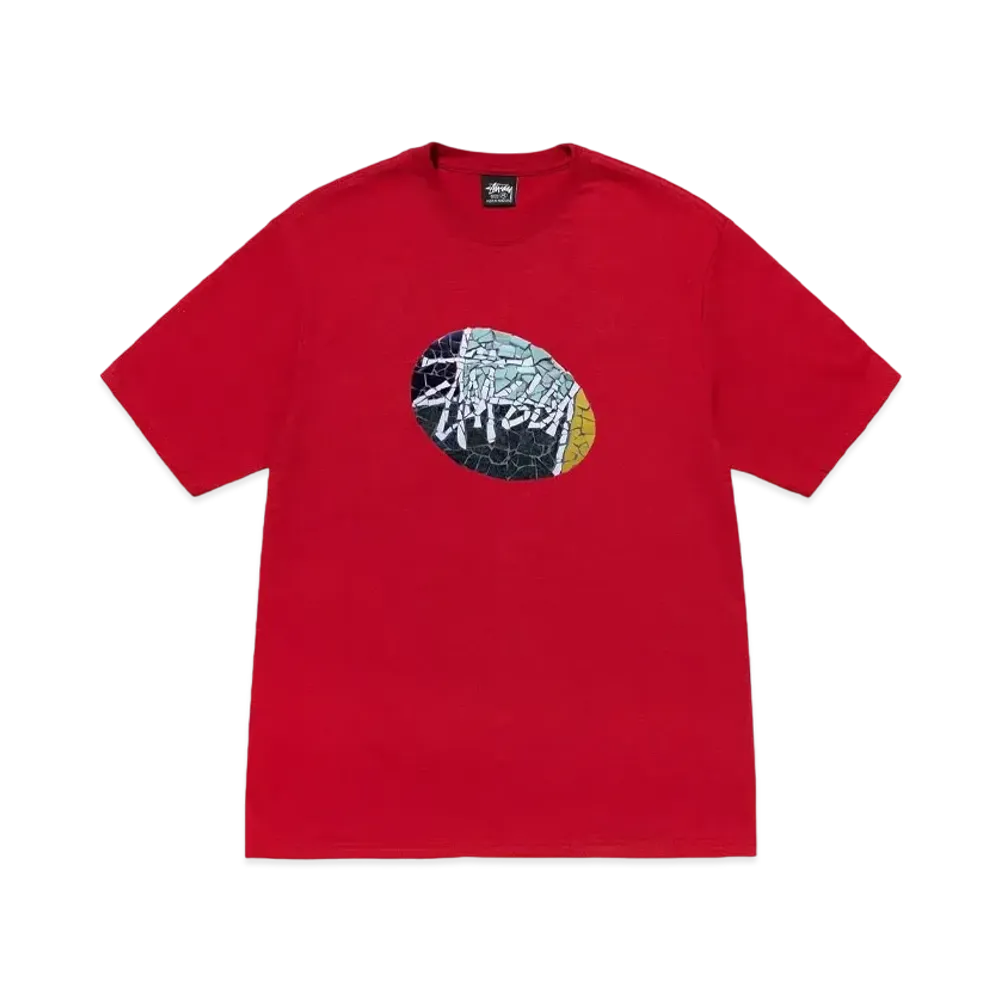 Stussy Mosaic Tee "Dark Red"